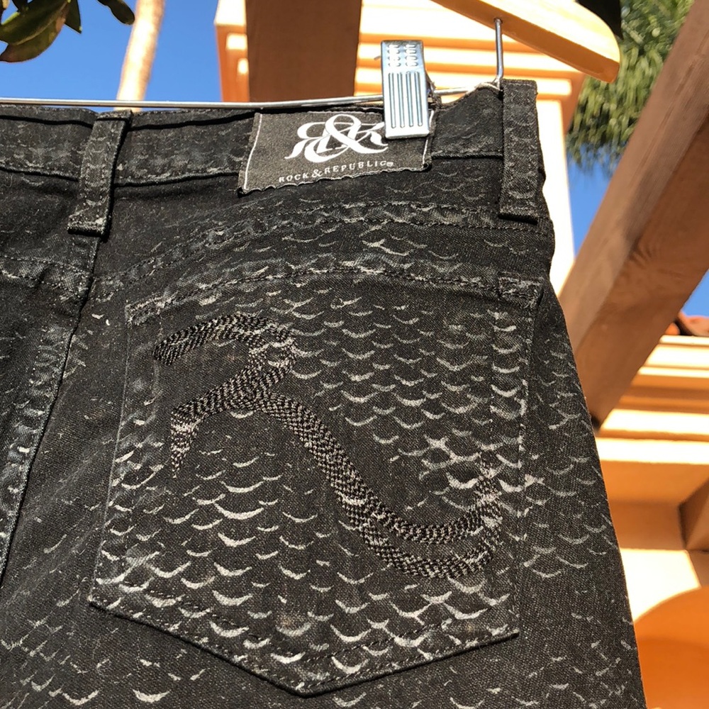 Rock and Republic Snake Skinny Jeans